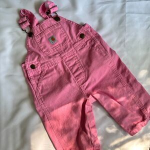 Pink Carhartt Baby Overalls Size 6 Months
